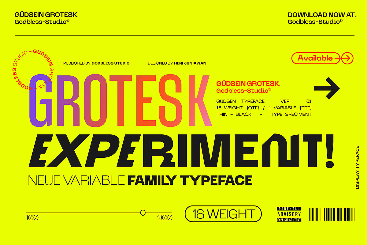 Gudsein Grotesk, a Sans Serif Font by Godbless Studio (Photo 9 of 12)