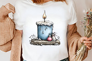 Whimsical Icy Blue Christmas Clipart, an Illustration by Canvas Craft (Thumbnail 5 of 7)