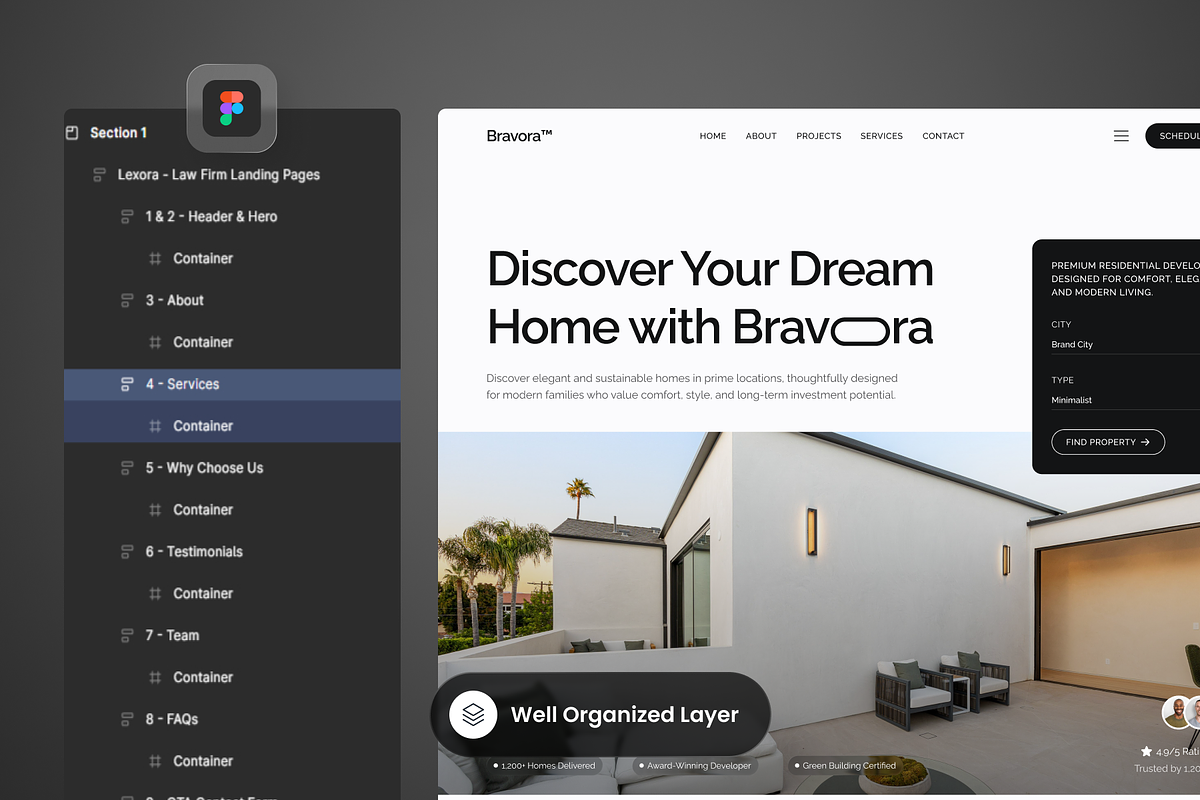 Bravora - Real Estate Developer preview 2