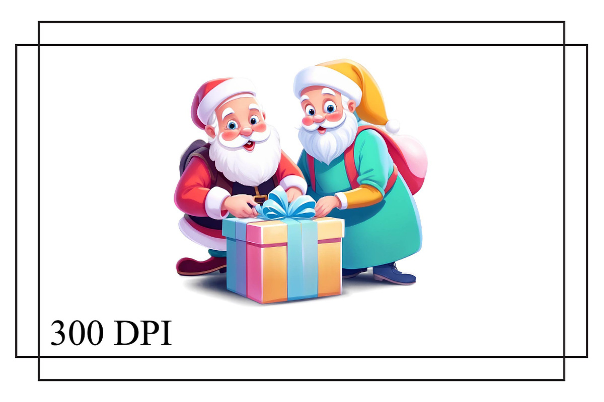 Pastel Mint Santa Clipart, an Arts & Entertainment Photo by Wow Magic (Photo 2 of 5)