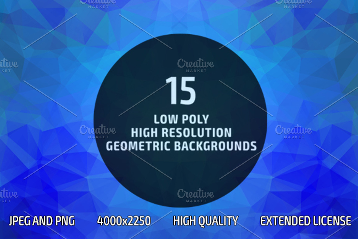 Low Poly Geometric Backgrounds (15), a Pattern Graphic by Pulp Creative Studios (Photo 1 of 6)