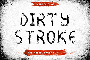 Dirty Stroke / Distressed Typeface