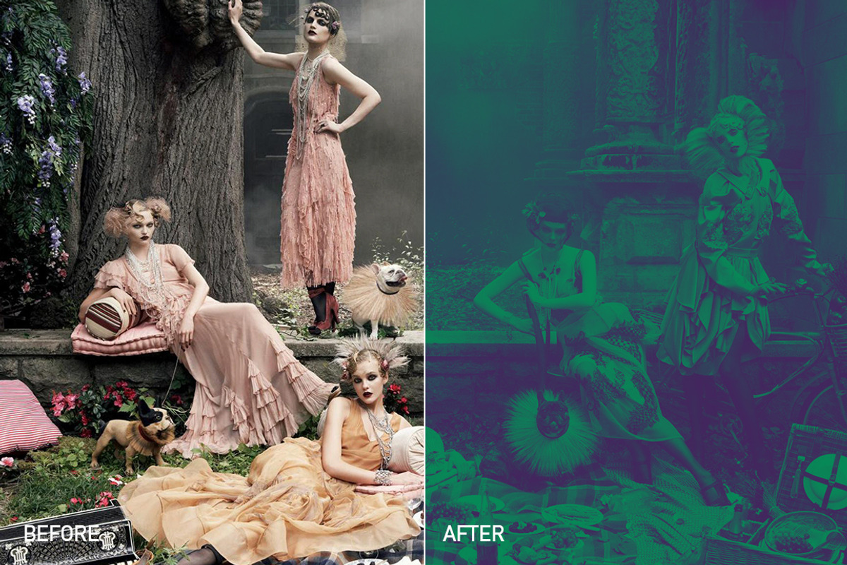 Duotone Photoshop Action, an Action Add-On by Kovalski (Photo 3 of 9)