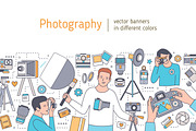 Photography line art banner, a Person Illustration by Good Studio (Thumbnail 1 of 4)