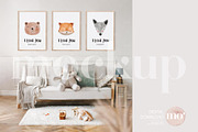 Kids Room Mockup Set of 3 Frames, a Product Mockup by MoMockups (Thumbnail 1 of 5)