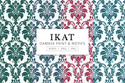 IKAT Damask Print & Motifs, a Pattern Graphic by ASTUDIO (Thumbnail 1 of 6)