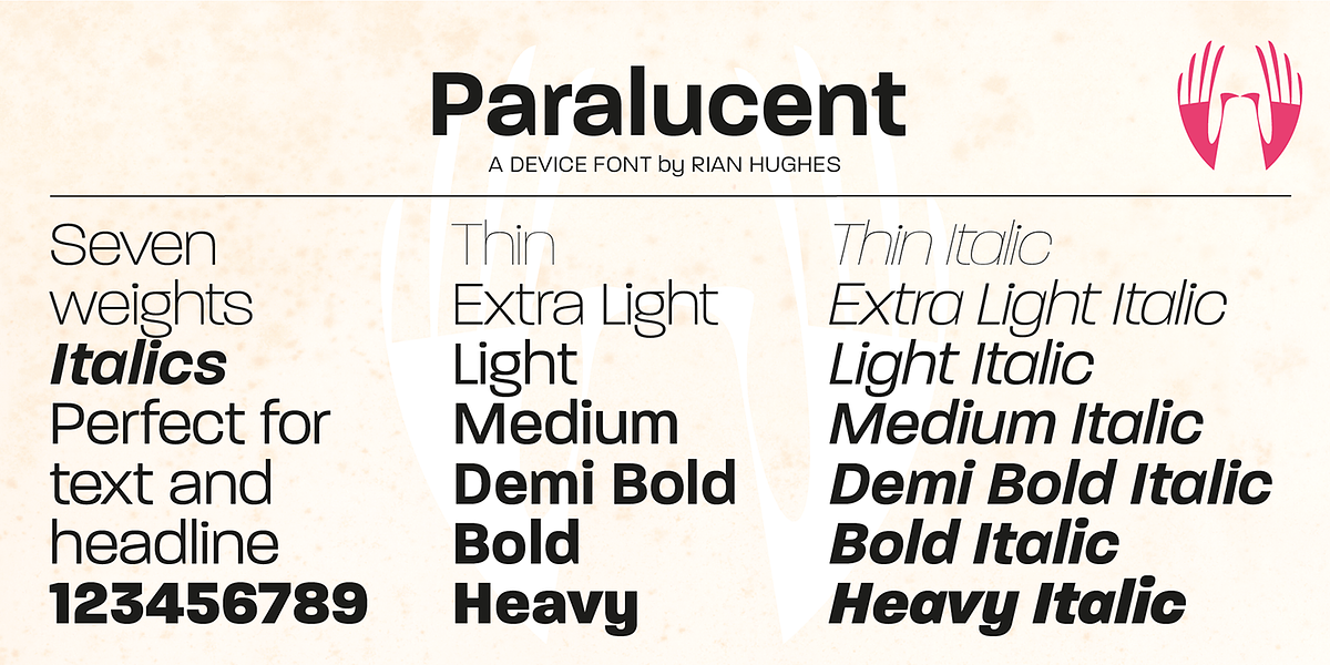 Paralucent, a Sans Serif Font by Device (Photo 6 of 9)
