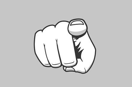 Pointing Finger, an Empty State Illustration by Vector Kitchen by Zoljo
