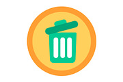 Garbage Flat Icon, a Duotone Icon by Pexelpy (Thumbnail 1 of 2)