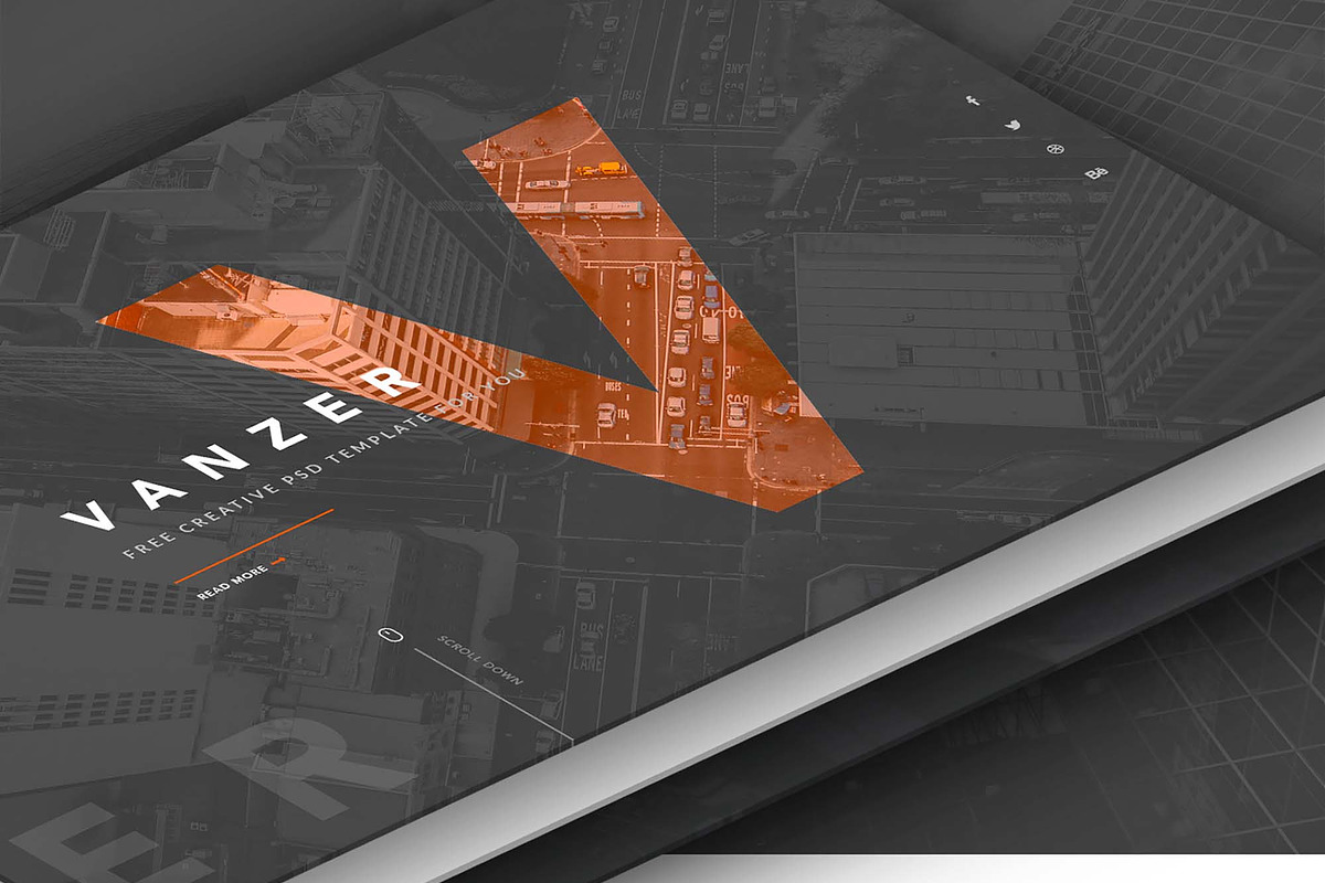 Vanzer Portfolio Website Template, an UI Kit Template by INDERNEILk (Photo 2 of 4)