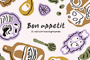 Doodle morning, breakfast food cards, a Food Illustration by Good Studio (Thumbnail 1 of 6)
