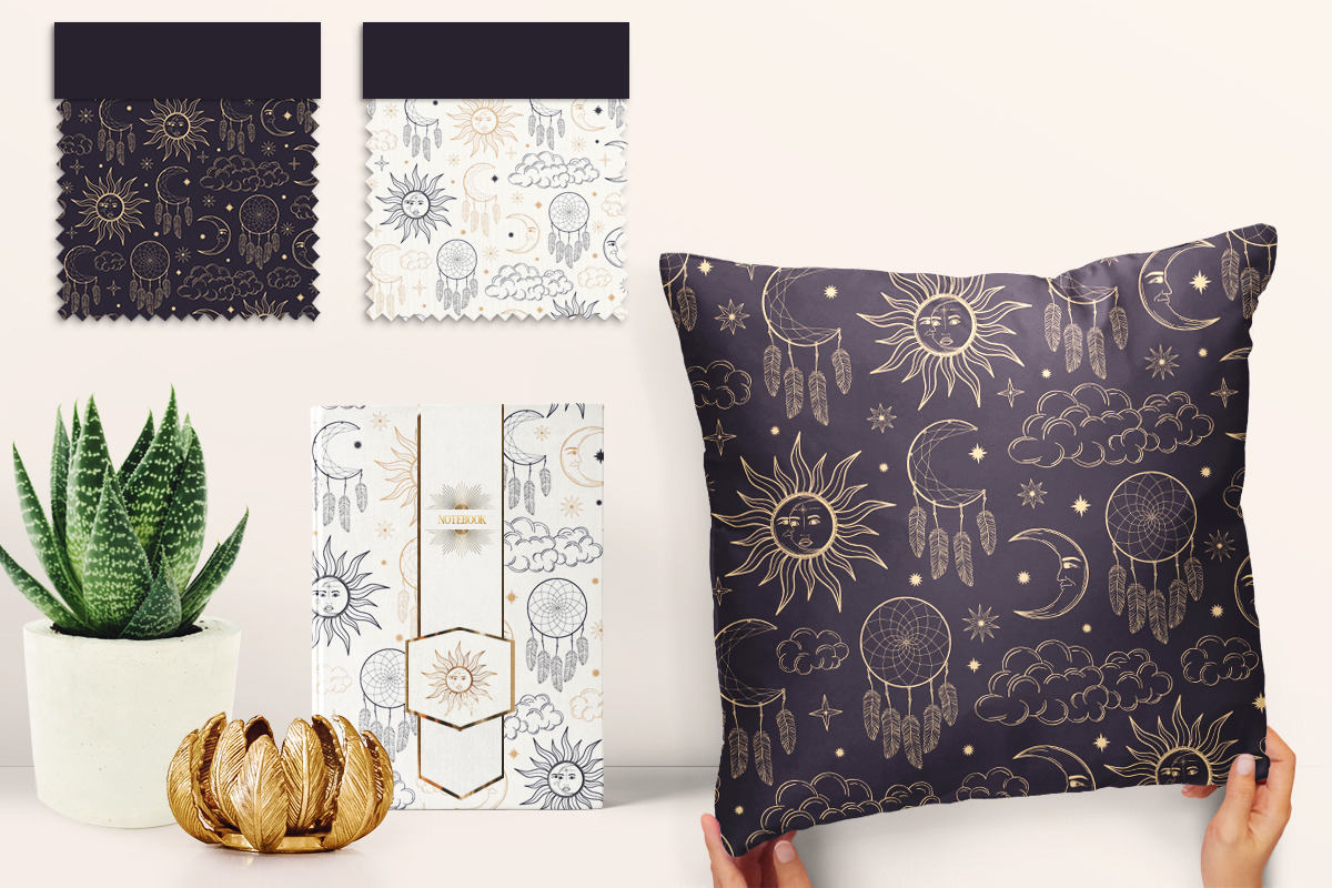 Magic Seamless Patterns, a Pattern Graphic by Diana Kovach (Photo 4 of 9)