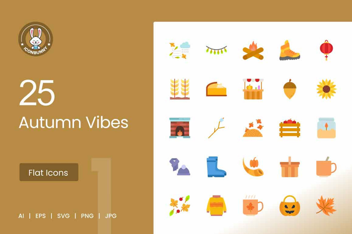 25 Autumn Vibes Icons, an Icon by IconBunny (Photo 1 of 2)