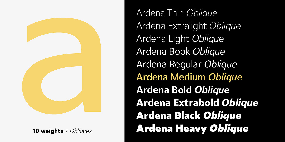 Ardena, a Sans Serif Font by Julien Fincker (Photo 3 of 16)