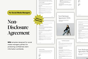 Non-Disclosure Agreement for SMM, a Templates & Theme by Anessta & Co (Thumbnail 1 of 8)