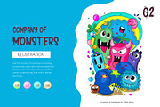 Cheerful Company of Monsters 02., an Animal Illustration by KENO Mascots (Thumbnail 1 of 5)