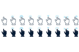 Hand Cursor Computer Icons, an Object Illustration by Gentle Studio