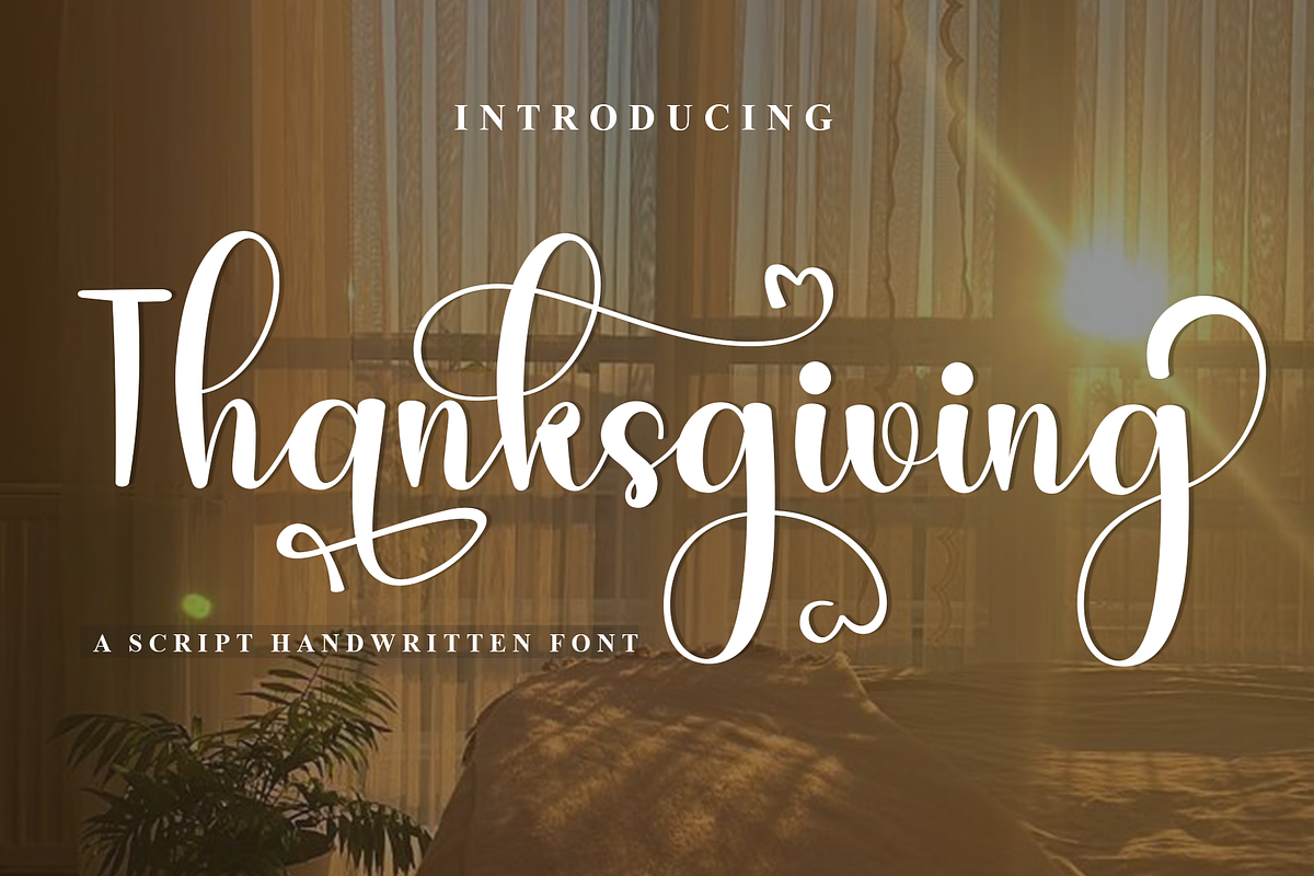 Thanksgiving, a Handwritten Font by FreshTypeINK (Photo 1 of 8)