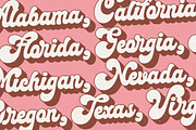 Mangolia - Retro Font Style!, a Script Font by HansCo Studio (Thumbnail 7 of 15)