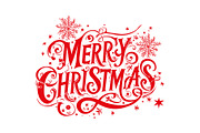 Merry Christmas hand lettering, an Illustration by Triple M Graphics (Thumbnail 5 of 5)
