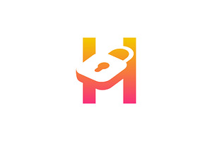 modern initial letter H padlock logo, a Branding & Logo Template by Rasagama Studio