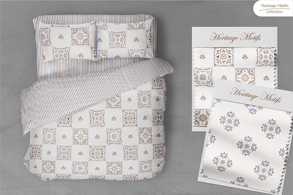 Heritage Motifs - Seamless Patterns, a Pattern Graphic by InaCorart (Photo 6 of 12)