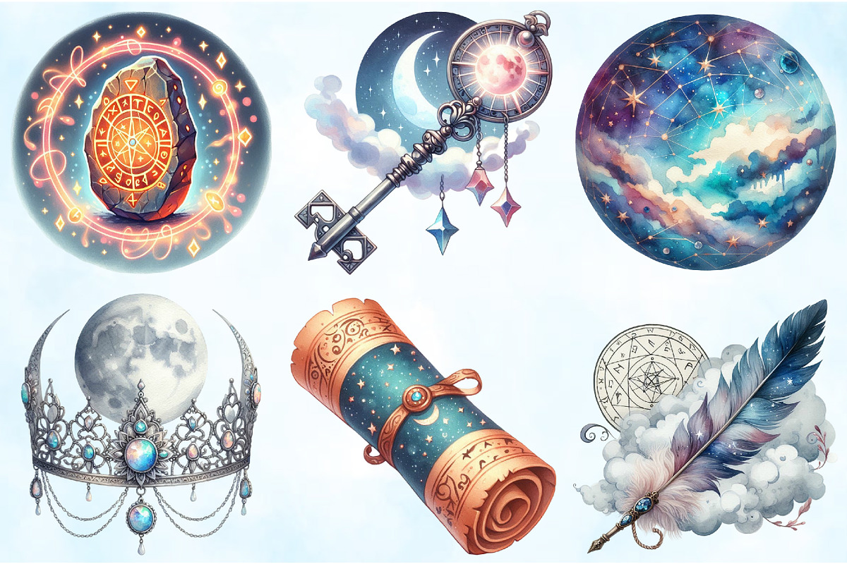 Mystic Dreamweaver Clipart, an Illustration by Craft Nest (Photo 5 of 9)