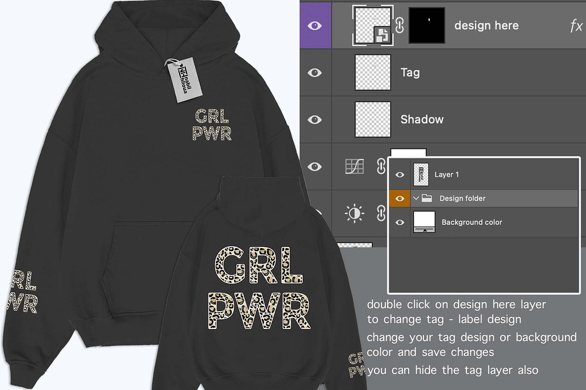 realistic oversize Hoodie PSD Mockup, a Hoody Mockup by NH graphic (Photo 3 of 4)
