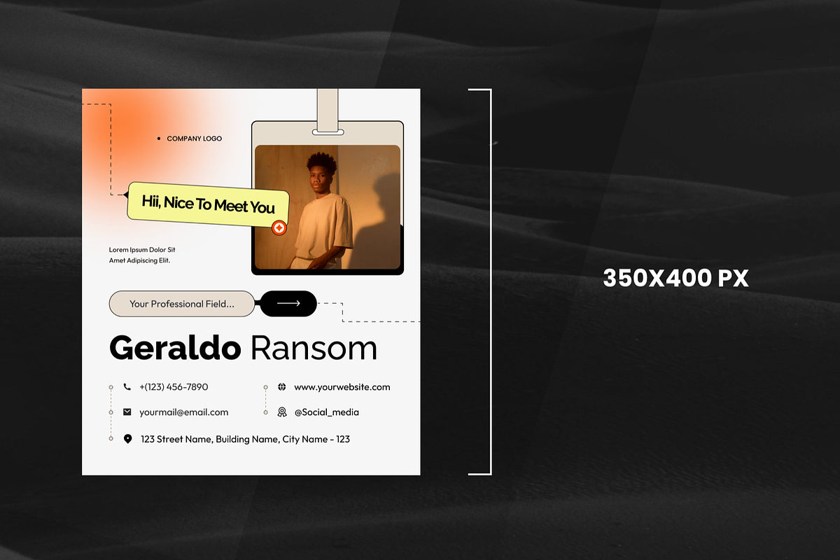 Earthy Elegance Email Signature, an UI Kit Template by SquidPixey (Photo 3 of 4)