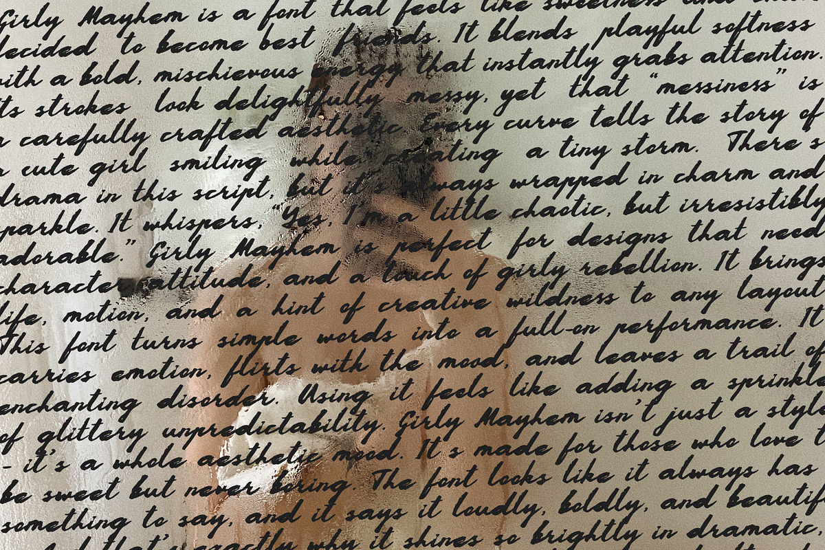 Girly Mayhem Messy Bold Script Font, a Script Font by AnMark (Photo 4 of 12)