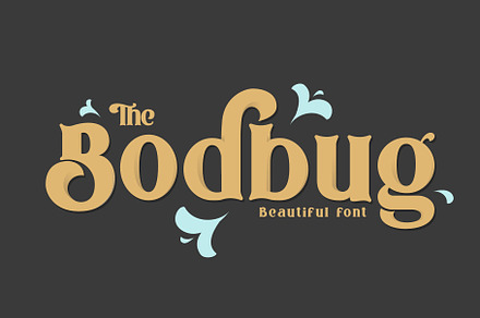 The Bodbug Typeface, a Serif Font by Khoir