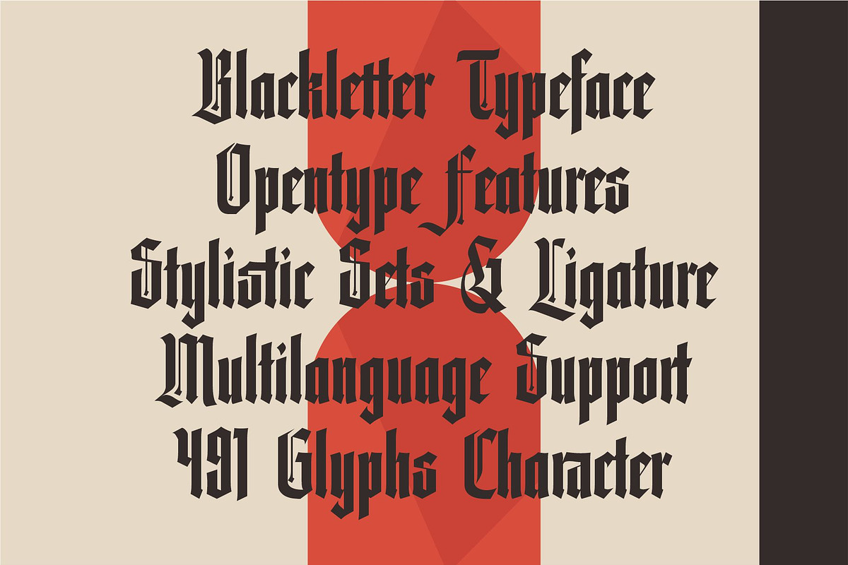 BLACK PARAMOUNT | Blackletter, a Blackletter Font by Havinkpen (Photo 4 of 9)