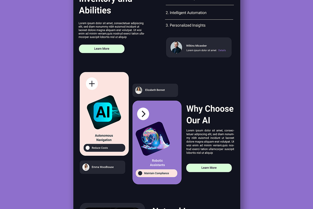 Artificial Intelligence Landing Page, a Landing Page Template by MightyDesign (Photo 4 of 9)