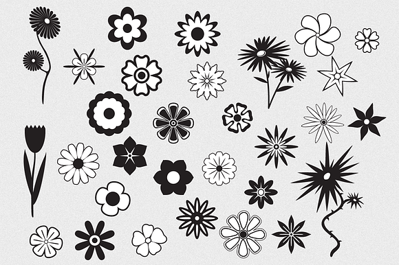 Flowers Vector Pack preview 3