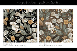 Magnolia Tree Digital Paper DH