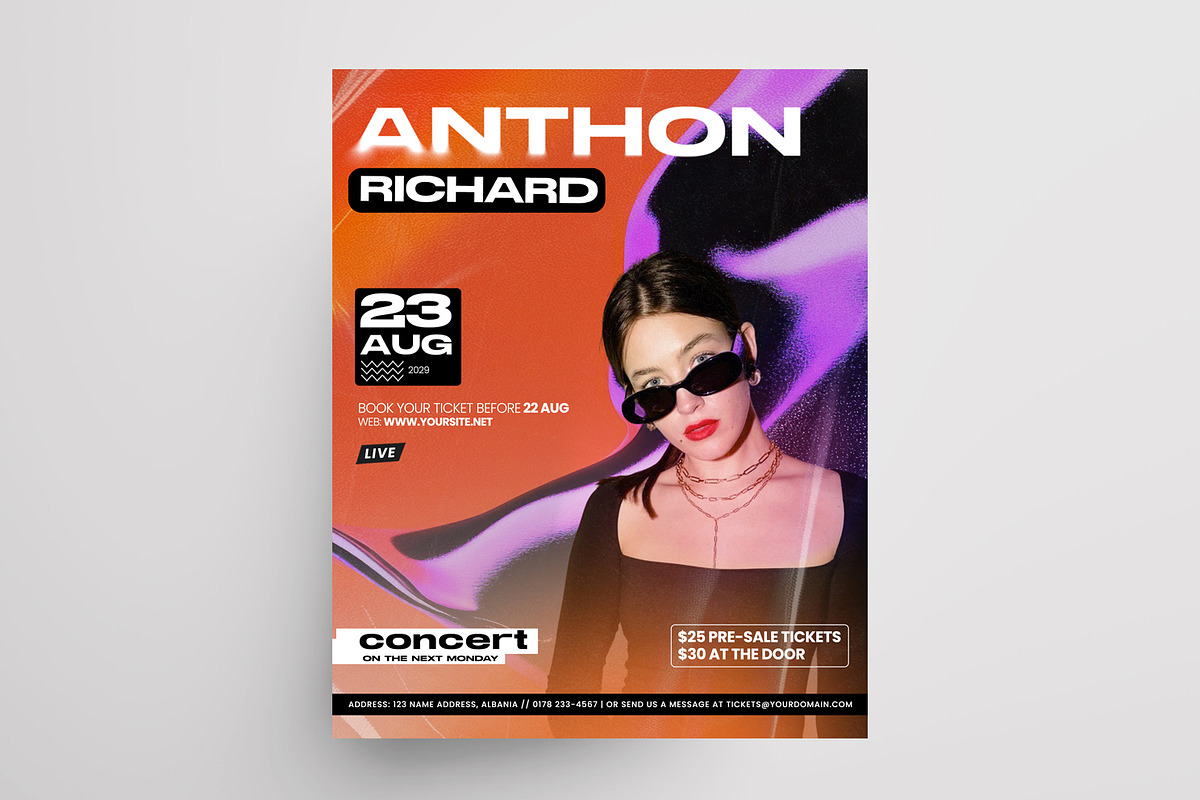 8 Event Instagram Flyers Templates, a Social Media Template by PixelsDesign (Photo 4 of 10)