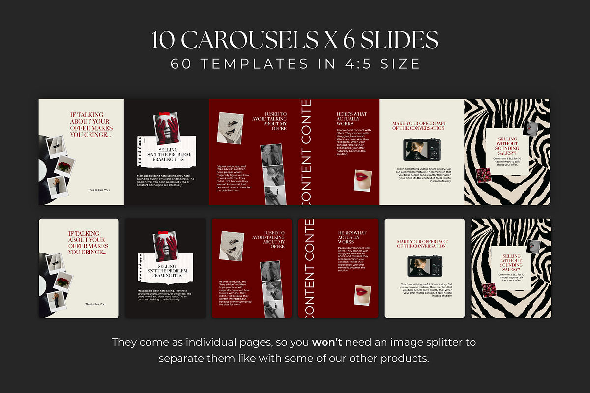 Carousels for Social Media Managers, a Social Media Template by Meraki Templates (Photo 3 of 10)