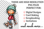 Whimsical Christmas Elf Clipart, an Illustration by Daily.Designs (Thumbnail 2 of 5)