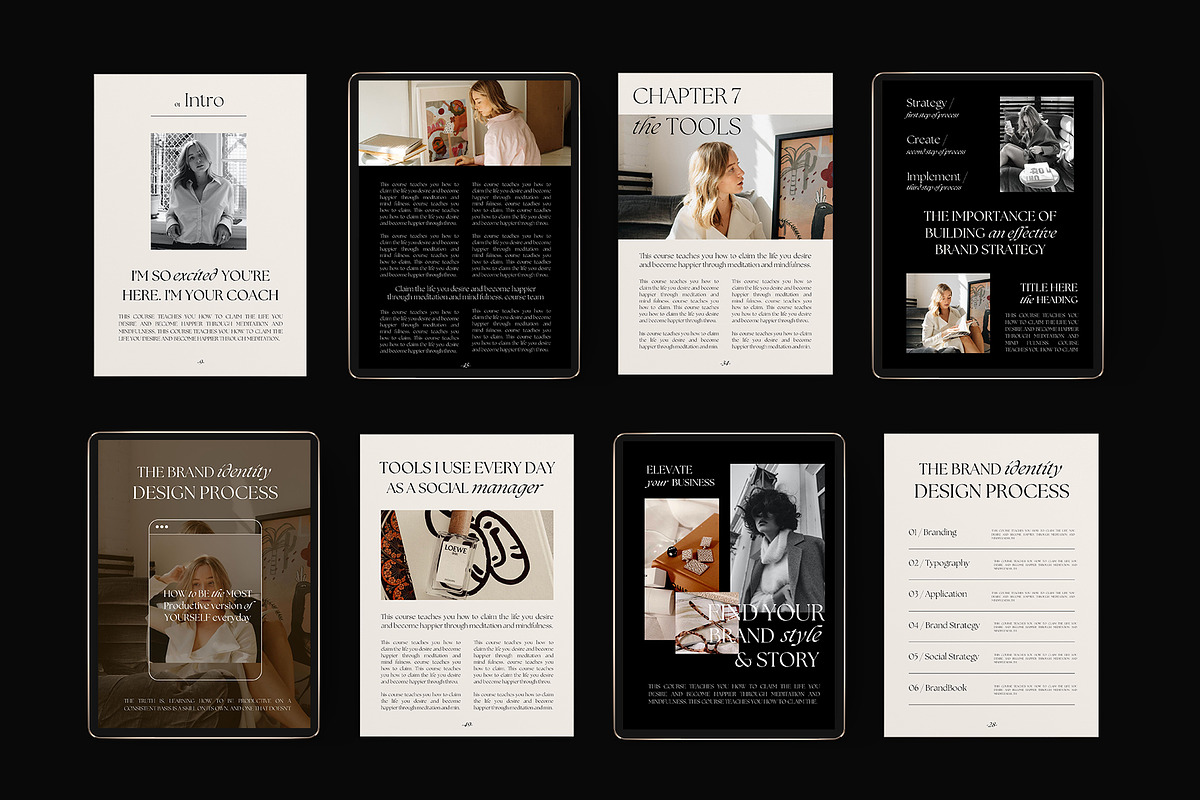 Ebook Template II for Coach | Canva, a Marketing Template by Instprofi | Studio Estimo (Photo 3 of 5)