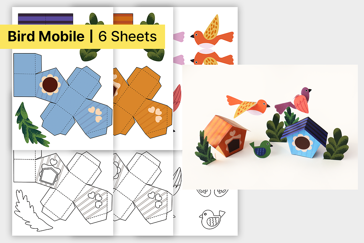Spring Insects Kids Crafts, an Education Illustration by DRAWINART (Photo 2 of 8)