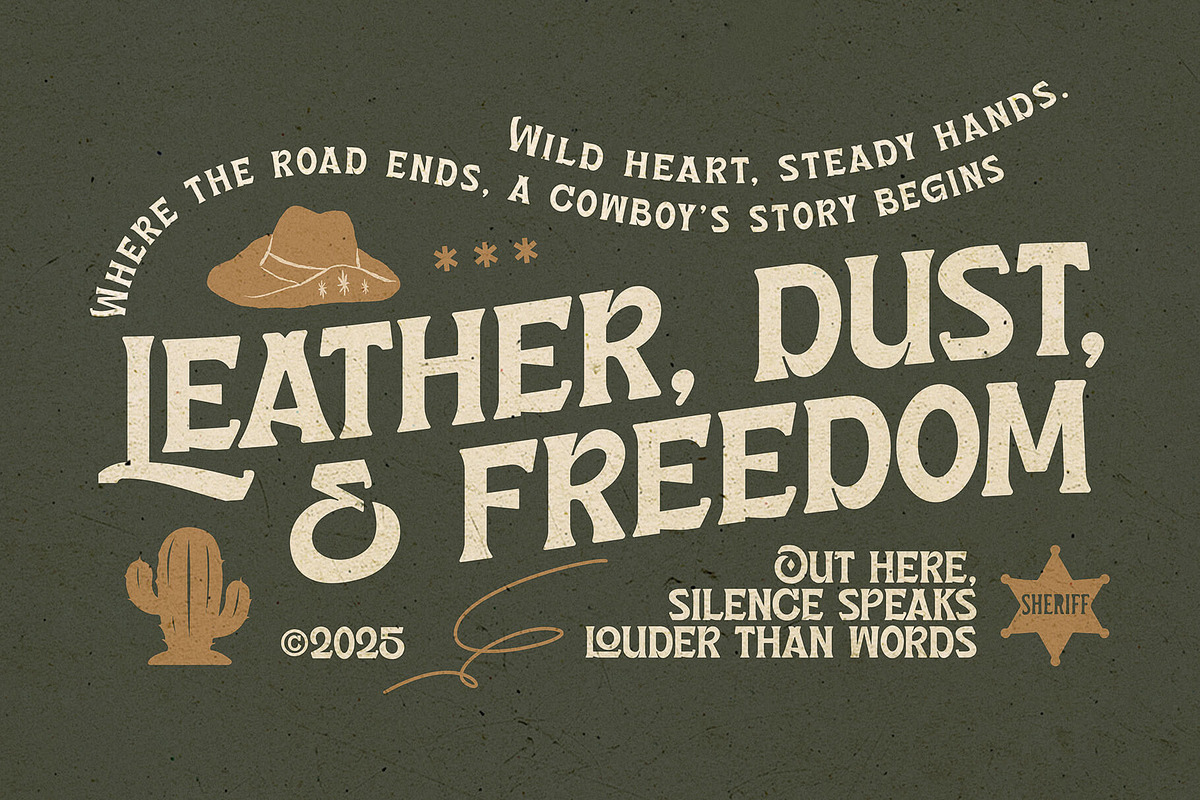 Sundance Cowboy - Font Duo, a Serif Font by Get Studio (Photo 3 of 11)