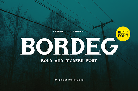 Bordeg - Rock Font, a Serif Font by QR Design Studio