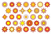SUNS outline icons: 10 versions, an Outline Icon by beguima (Thumbnail 5 of 11)