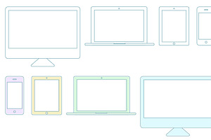 Computer Devices - Line Art