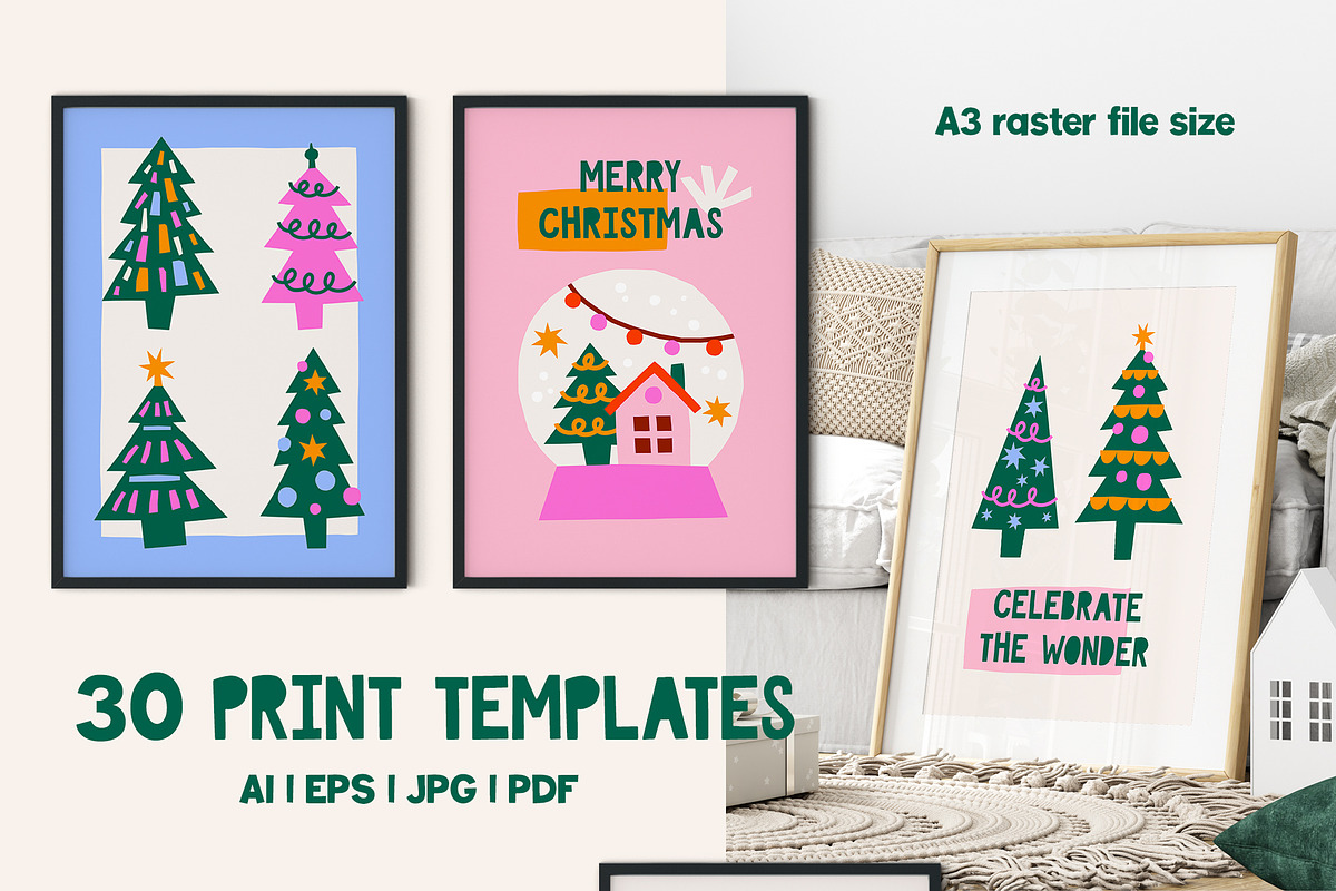 Cutout Christmas Poster Creator, an Object Graphic by ArtFM (Photo 4 of 15)