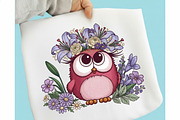 Cute Bird Sublimation Design, an Illustration by designcity5 (Thumbnail 2 of 4)