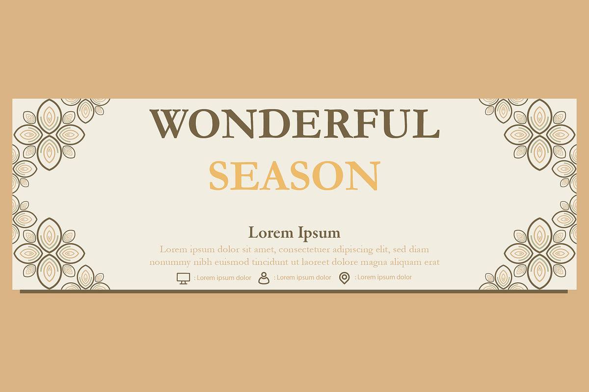 Abstract Floral Banner Template, a Marketing Template by sekitarief (Photo 1 of 3)