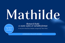 Mathilde by  in Fonts