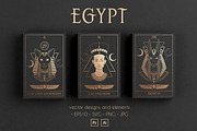 Egypt - vector designs and elements, a Decorative Illustration by Croisy (Thumbnail 1 of 12)