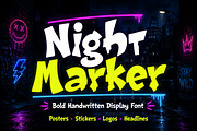 Night Marker, a Serif Font by Wow Magic (Thumbnail 1 of 4)